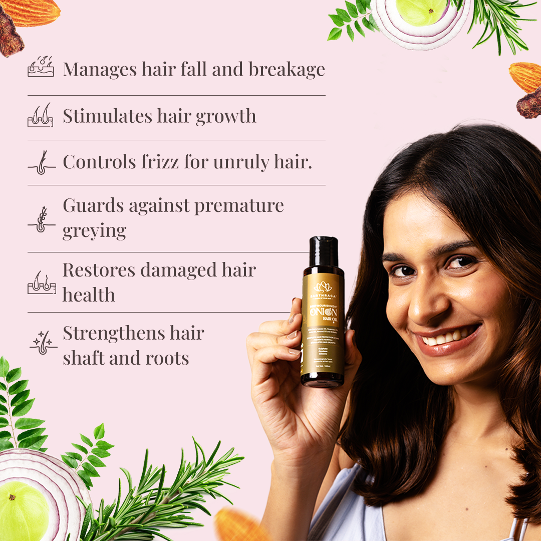 Hair Oil Combo- Onion, Bhringraj and Moroccan Argan Hair Oil - | 100 ml X 3