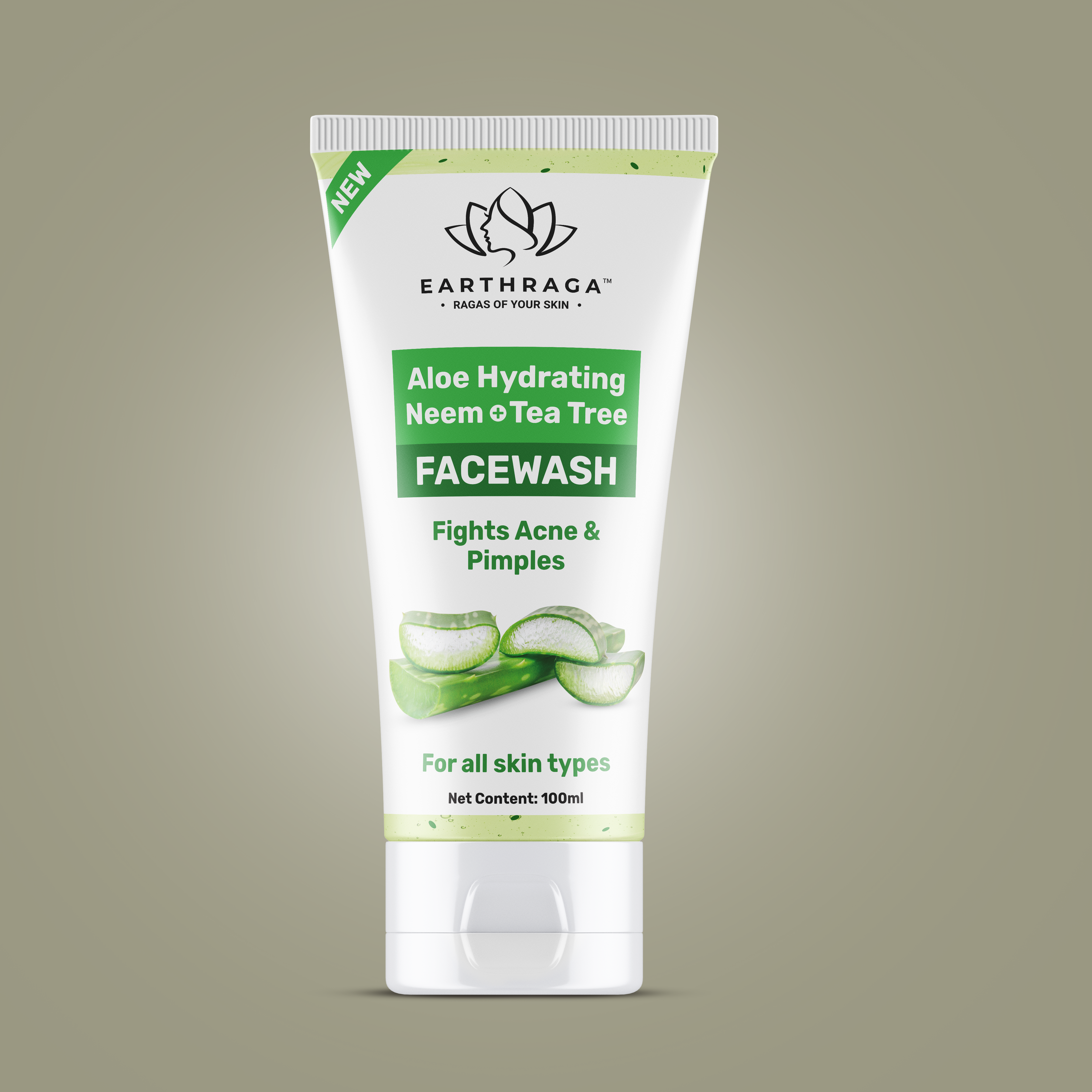 Mix Fruit Skin Brightening - Aloe Vera Neem Tea Tree Face Wash Combo