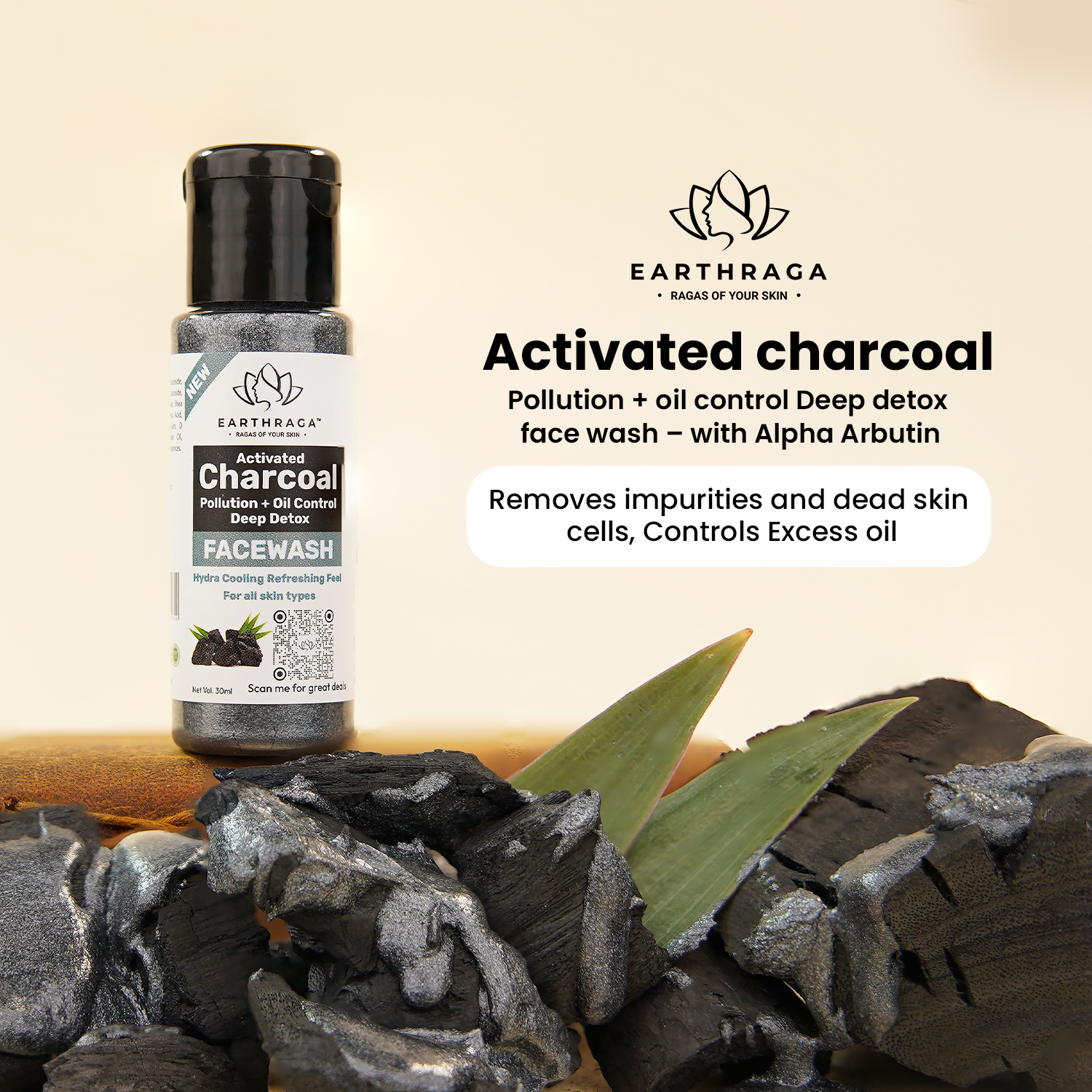 Activated Charcoal Facewash | 30 ml Minis