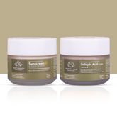 Earthraga Salicylic + Coffee Face Scrub | Salicylic Matte Sunscreen SPF 50 - COMBO | 100gm each