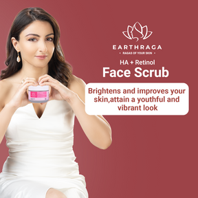 Earthraga HA + Retinol Face Scrub | 100 ml