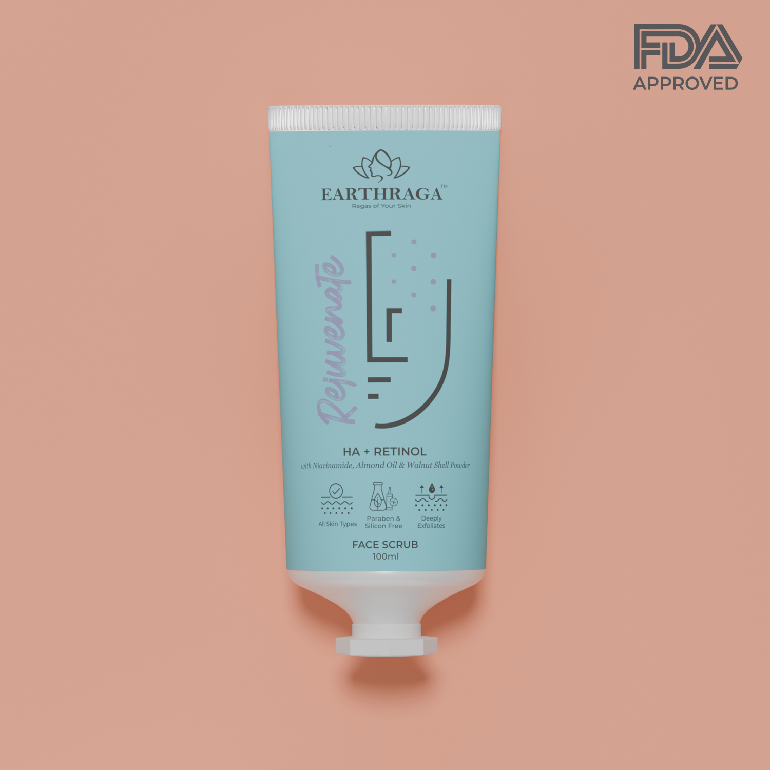 HA + Retinol Face Scrub | 100 ml