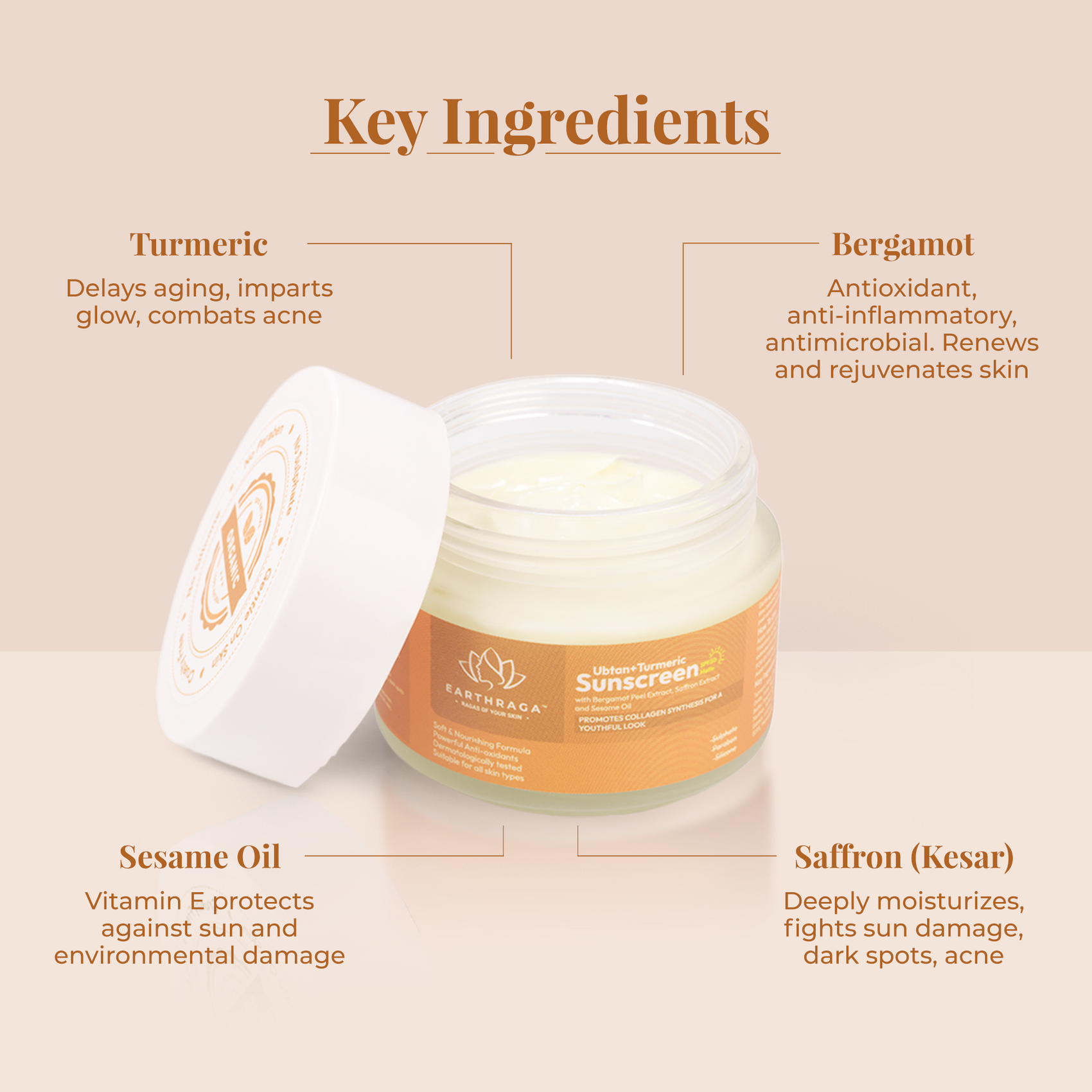 Ubtan + Turmeric Sunscreen SPF50 Matte 100ml