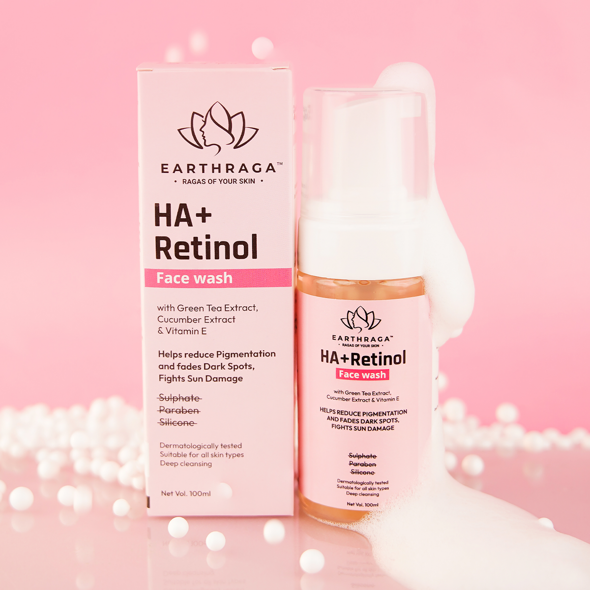 HA + Retinol Foaming Face Wash | 100 ml