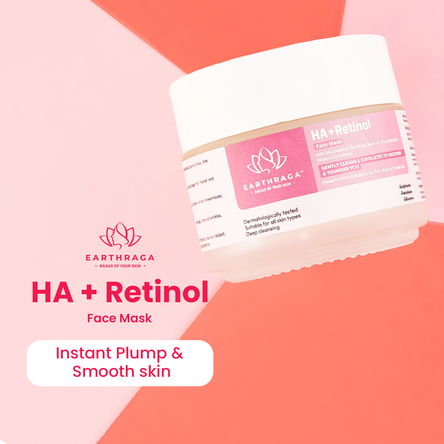 HA + Retinol Face Mask |  100 gm