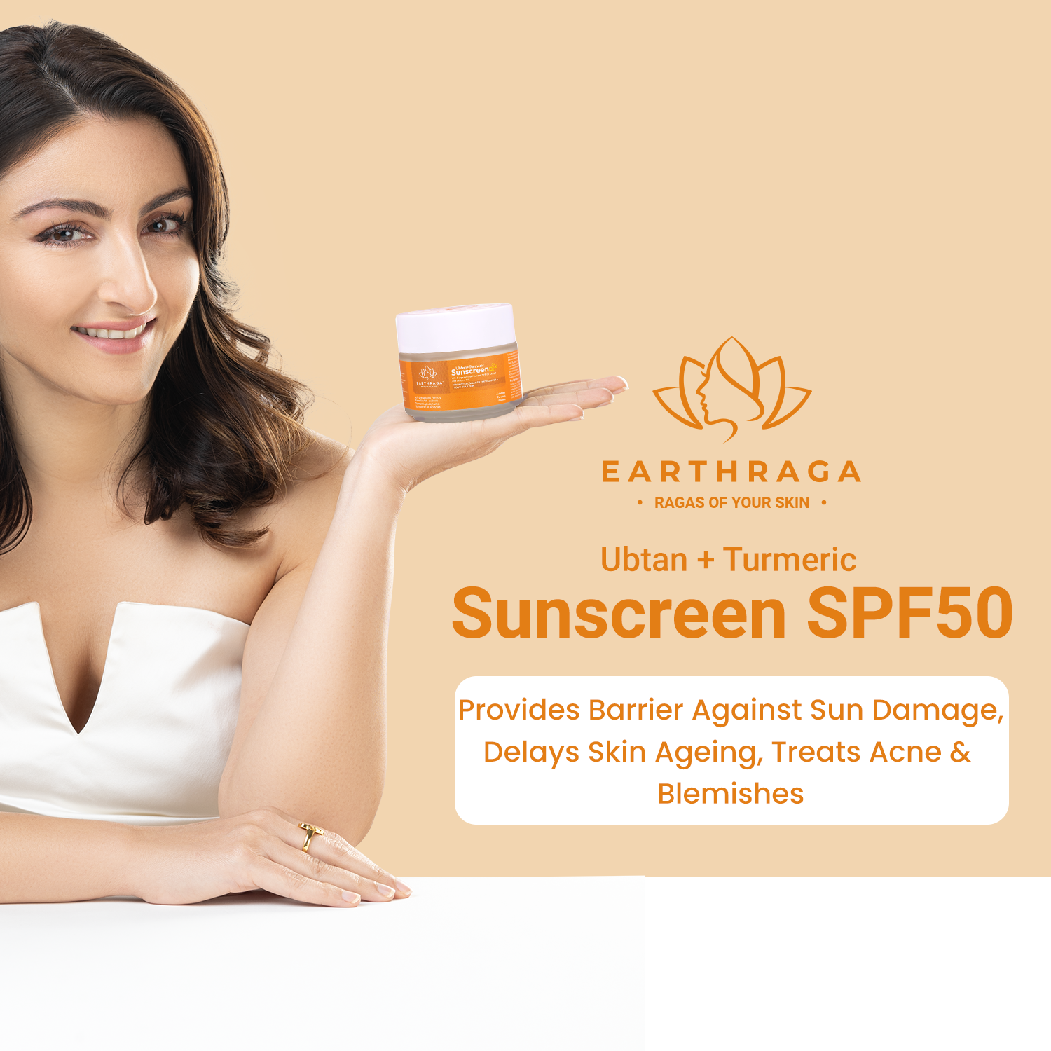 Ubtan-Turmeric | Kumkumadi | Sunscreen SPF 30/50  Pack of 2 X 100 gm