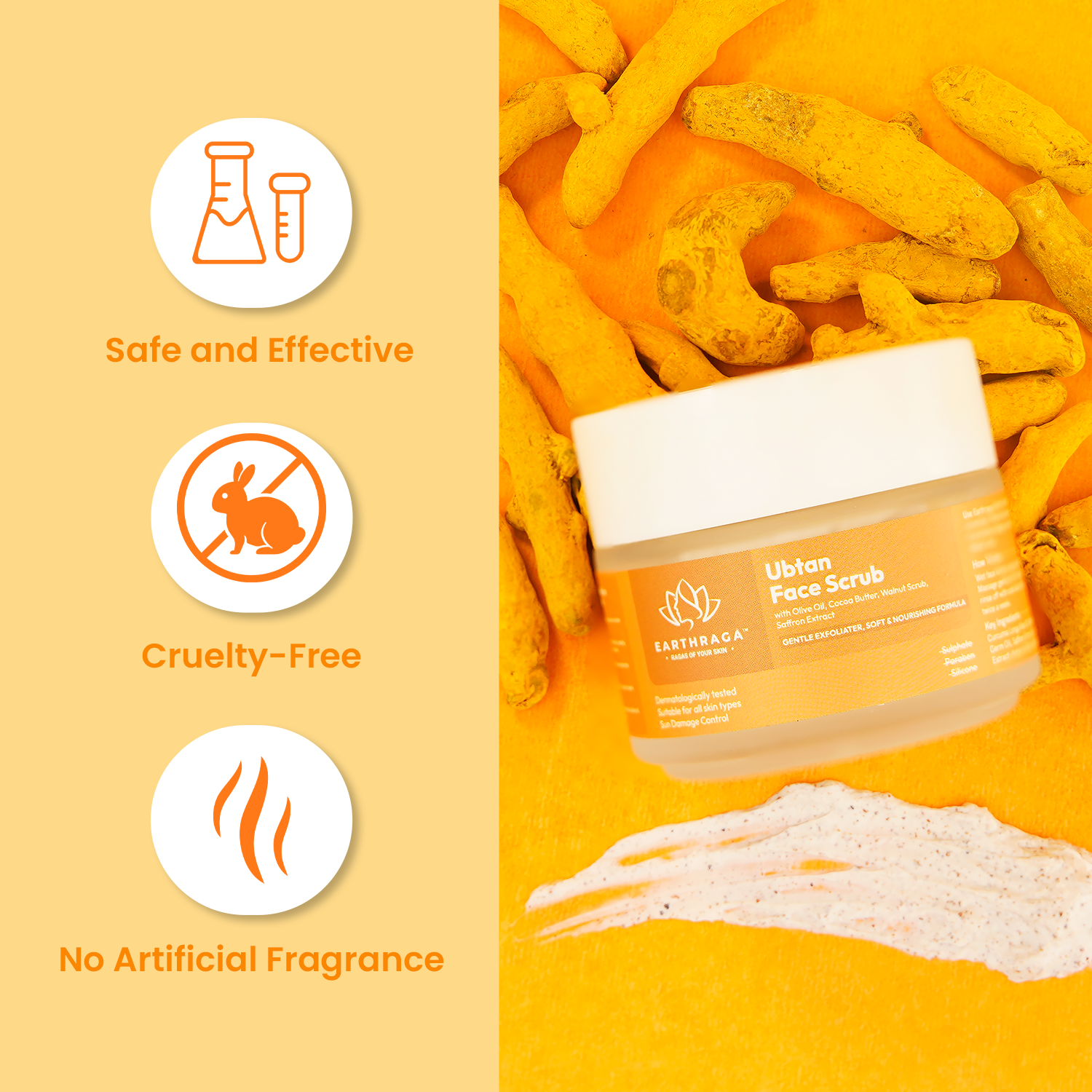 Ubtan + Turmeric Face Scrub | 100ml