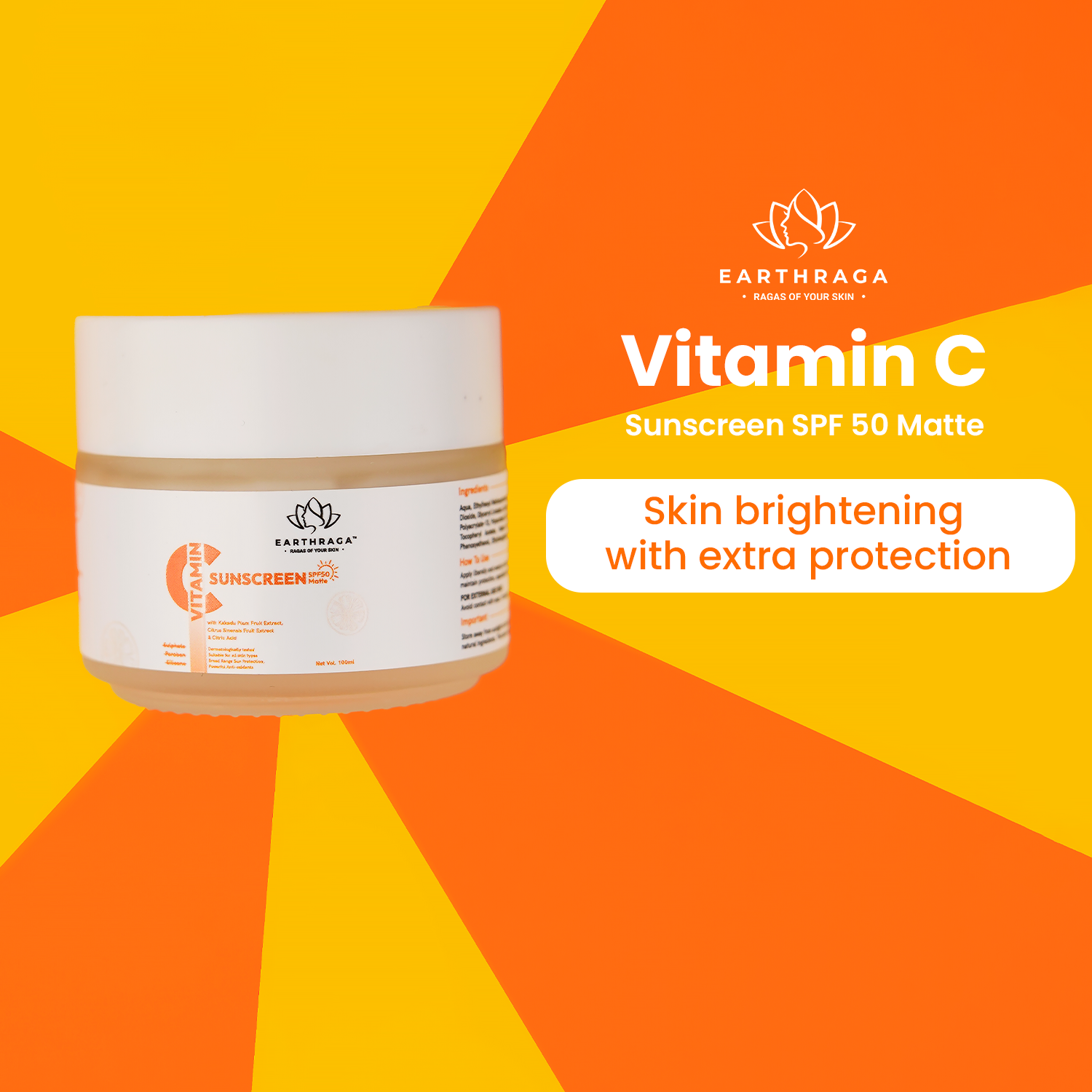 Vitamin C Sunscreen SPF 50 Matte | 100gm